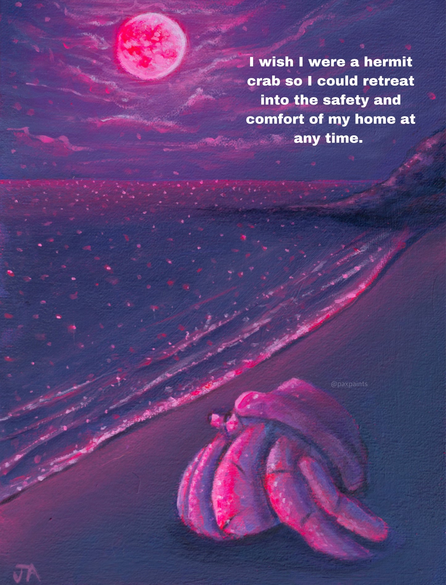 The Moonlit Hermit (ORIGINAL PAINTING)