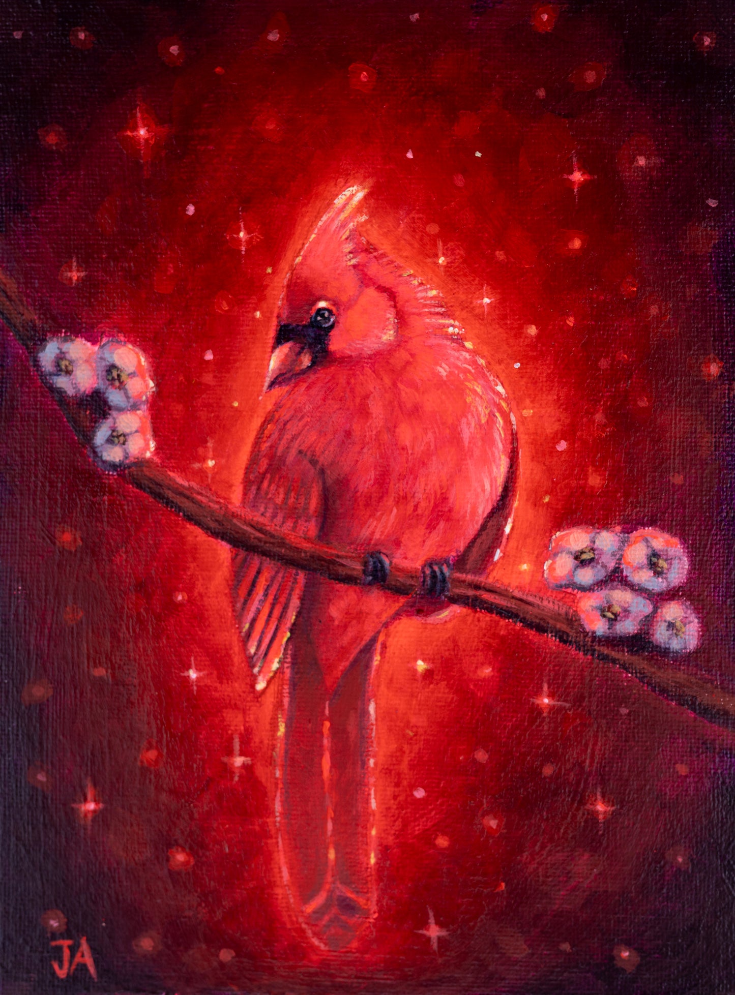 Cardinal Wish (ORIGINAL PAINTING)