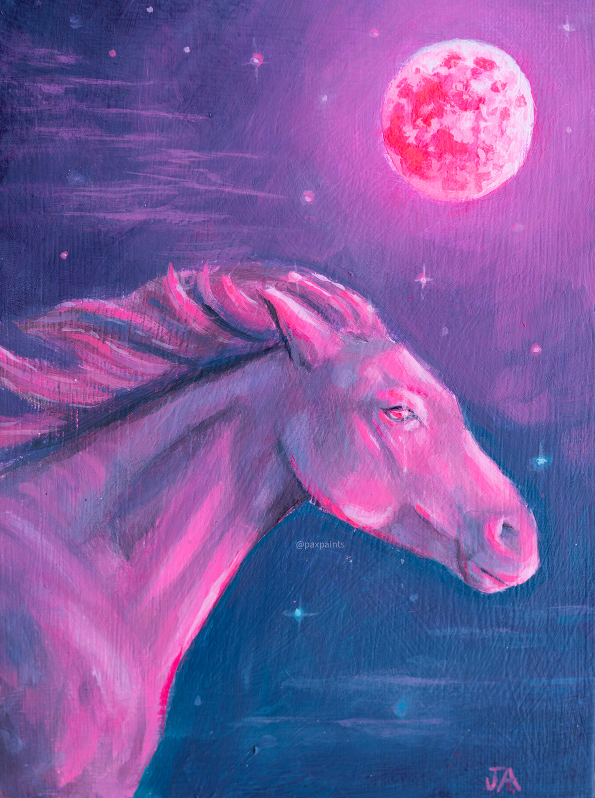 Moonlit Traveler (Print)