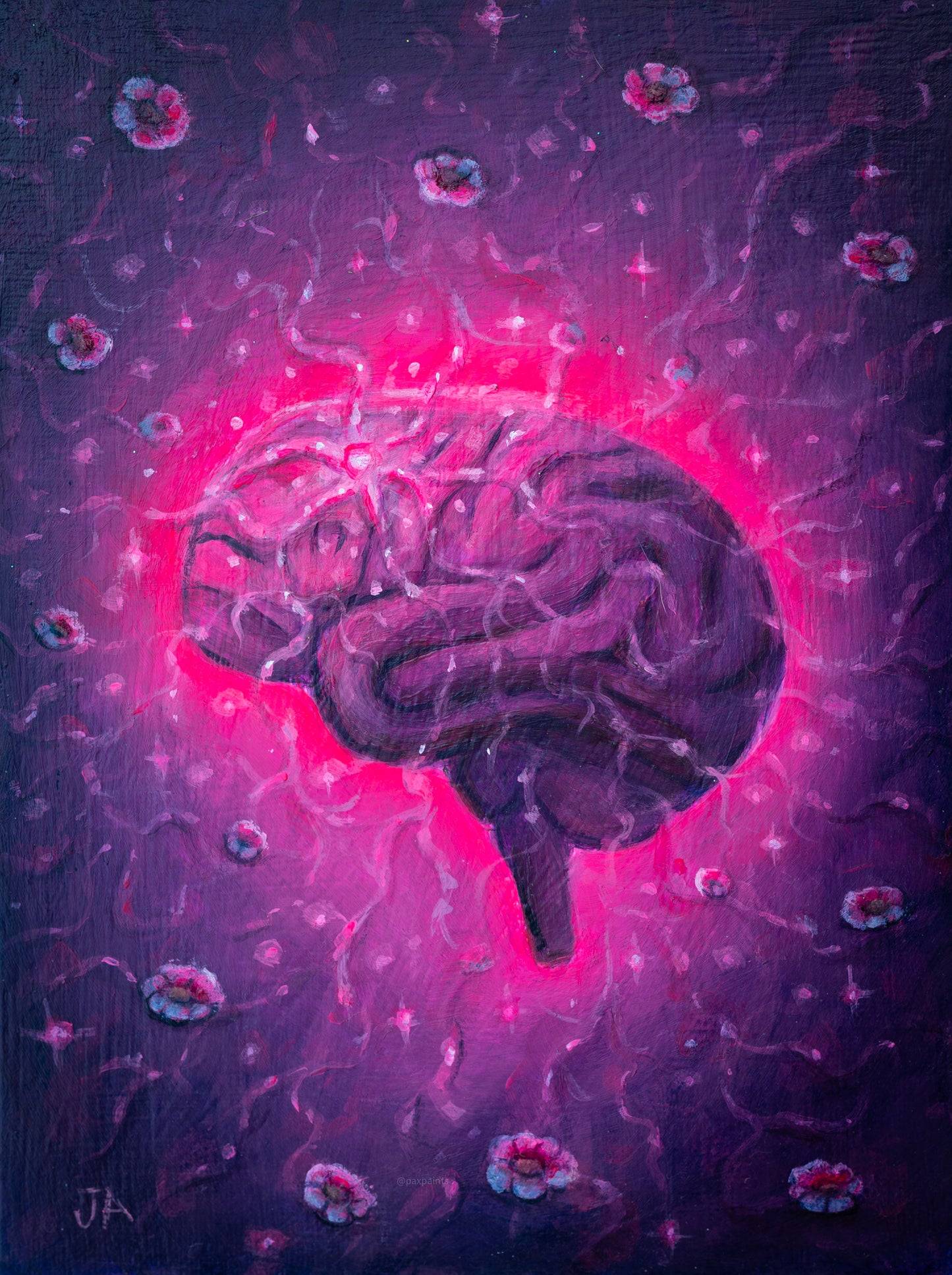 Cosmic Blooms (ORIGINAL PAINTING)