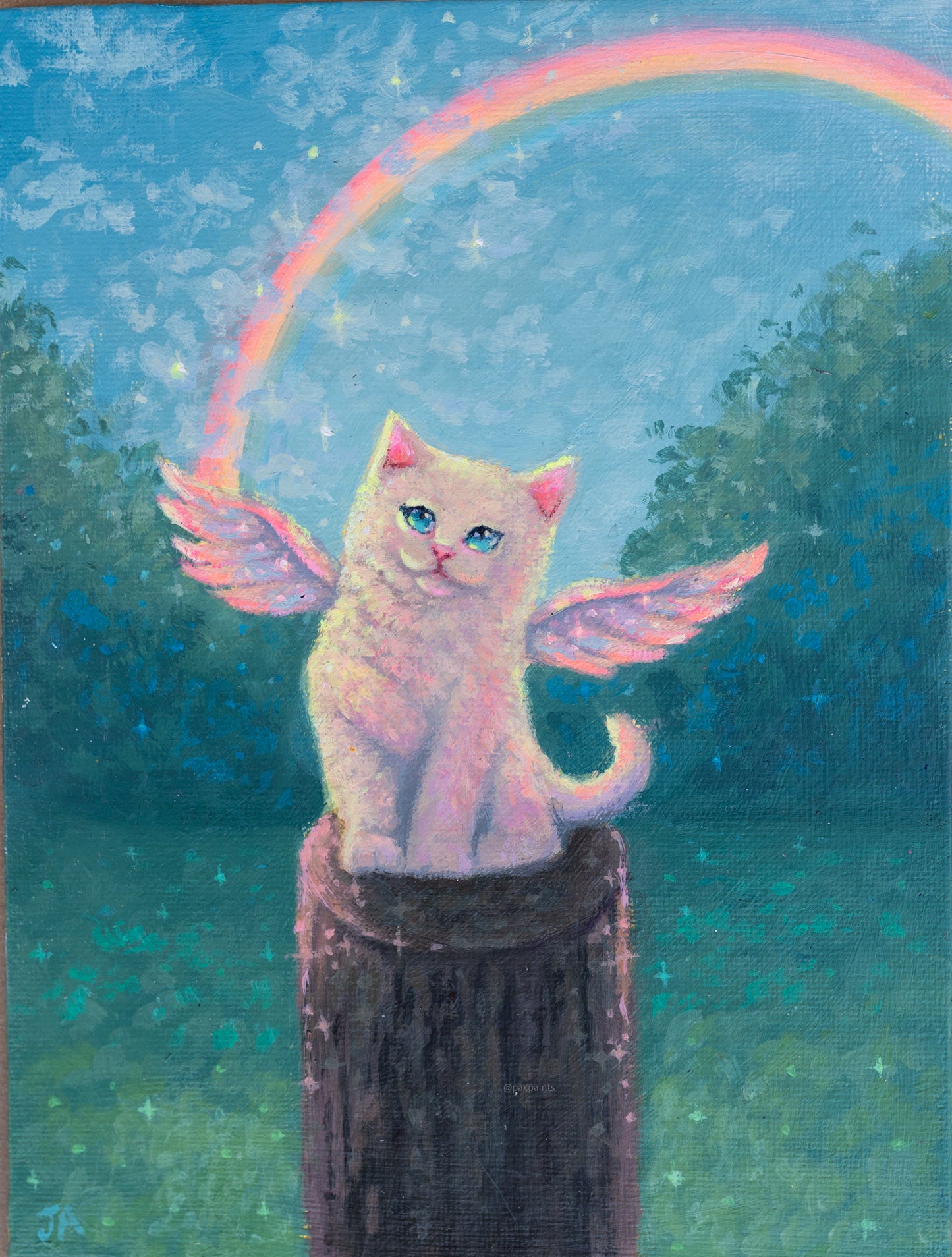 Iridescent Bliss (ORIGINAL PAINTING)